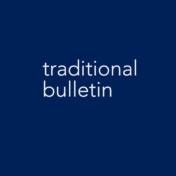 600x600 blue square template traditional bulletin